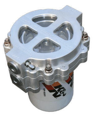 6in Screw-On Filter P# 125-115 Clear Anodized Image only