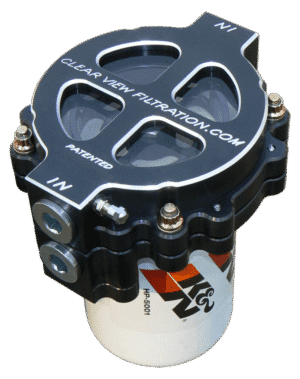 6in Screw-On Filter P# 125-115- B Black Anodized Image only