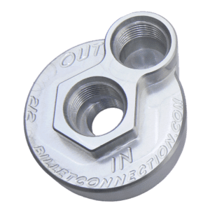 Late Ford Adapter P# 212 Clear Anodized Image only (png)