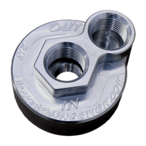 Pontiac & Oldsmobile Adapter P# 215 Clear Anodized Image only (png)