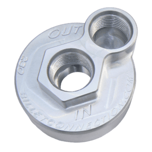 Cummins Block Adapter P# 230 Clear Anodized Image only