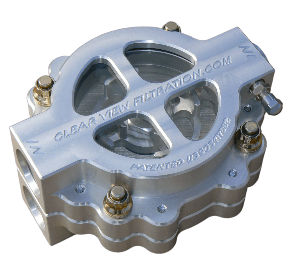 4in Hi-Flow Filter P# 410-60 Clear Anodized Image only