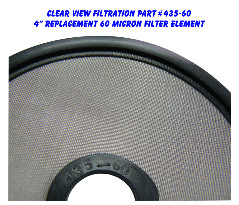 Detailed View of 4in 60 Micron Filter Element Screen P#435-60
