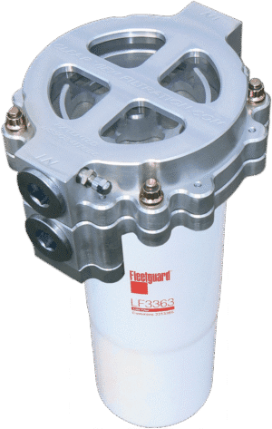 6in Screw-On Filter P# 127-380 Clear Anodized Image only