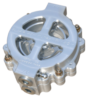 6in Hi-Flow Filter P# 100-60 Clear Anodized Image only