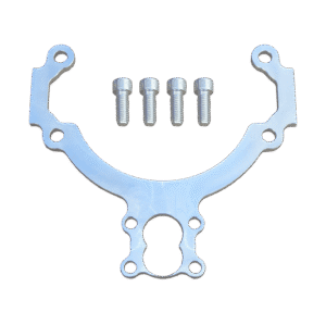 6in Mighty Prime Bracket only P# 1006 Clear Anodized Image only (png)