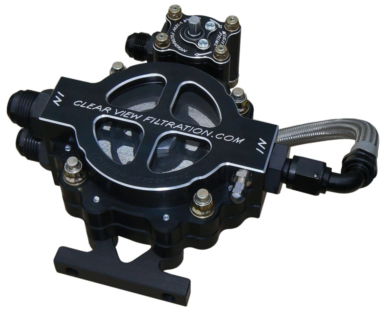 4in Mighty Prime on Filter P# 1000-4-B Black Anodized Image only (jpeg)