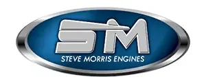 Logo of Steve Morris Engines with stylized STM letters.